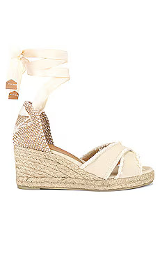 Castaner Bluma Wedge in Ivory from Revolve.com | Revolve Clothing (Global)