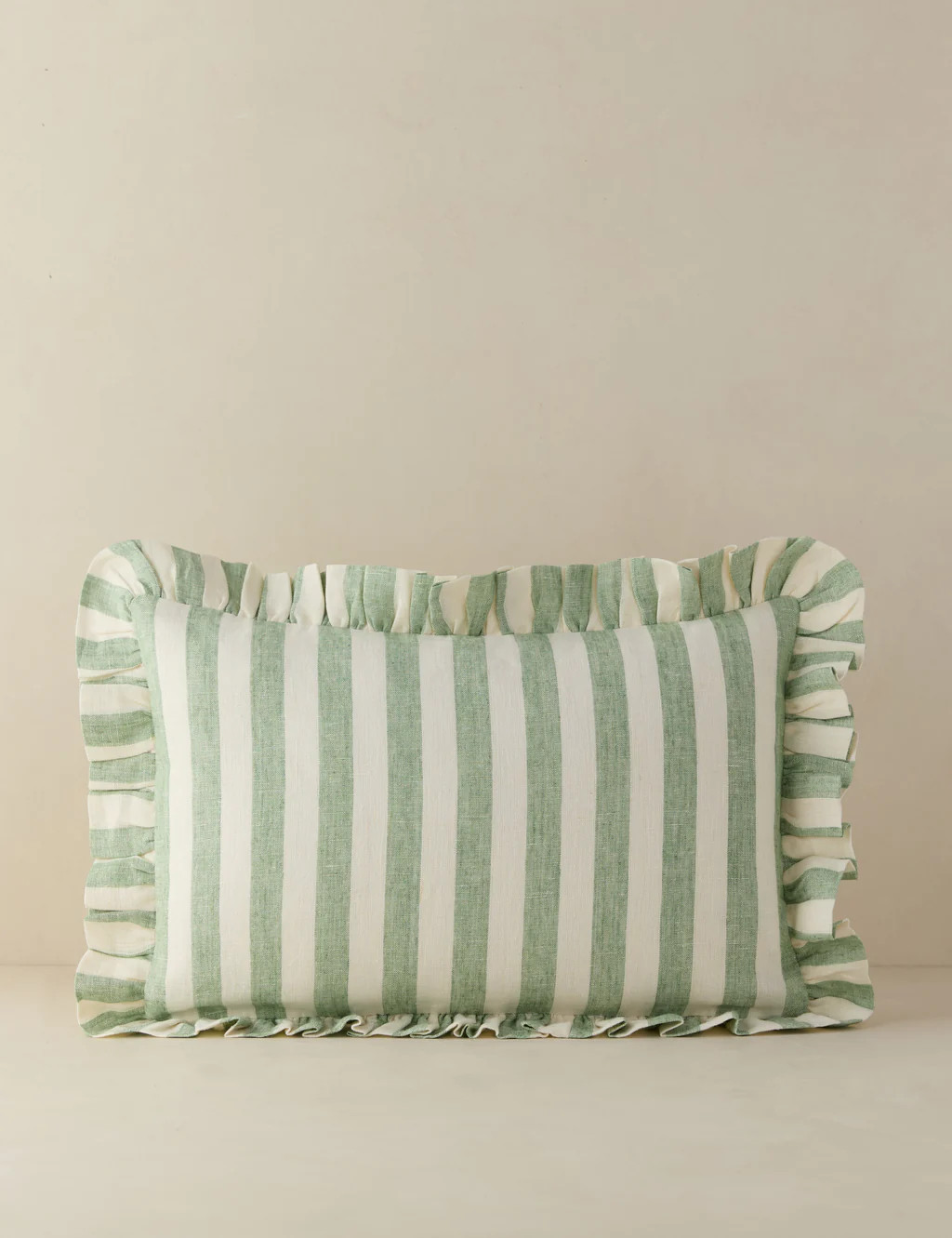Amaroso Linen Ruffle Pillow | Lulu and Georgia 