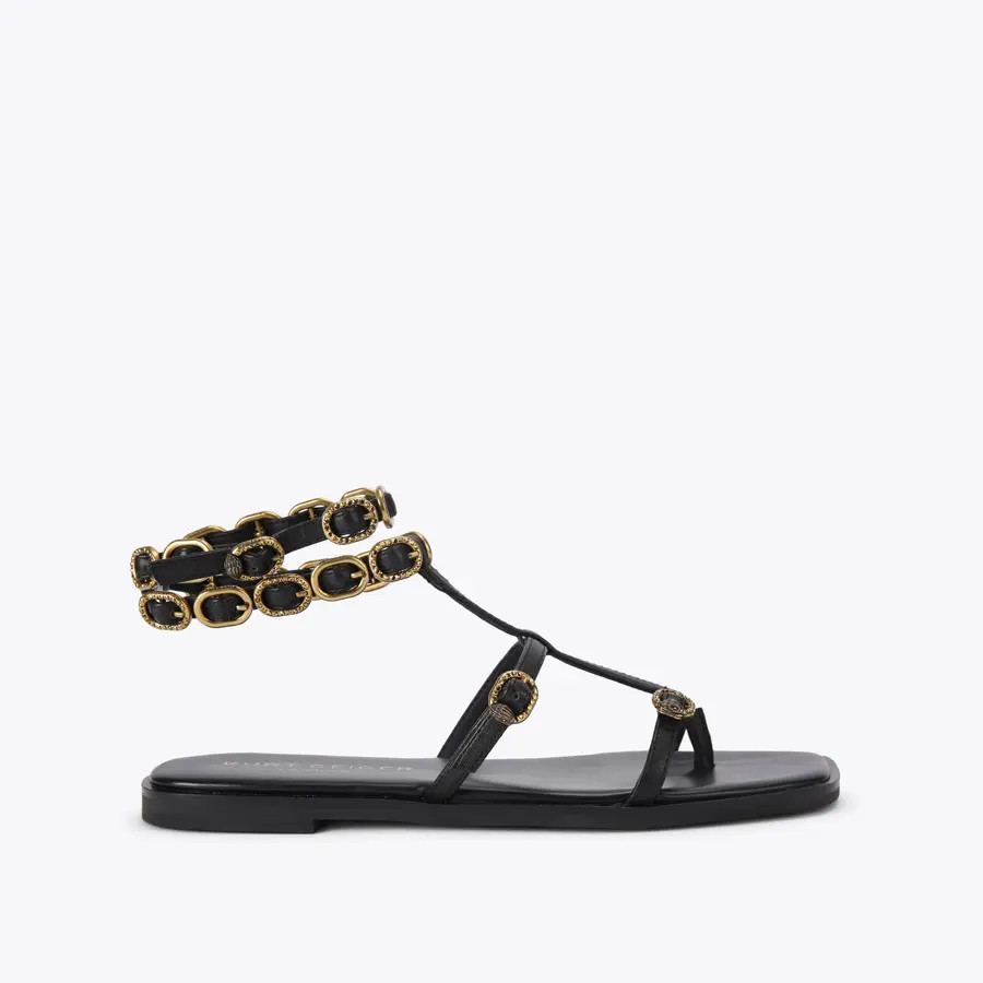 regent flat gladiator sandal | Kurt Geiger US