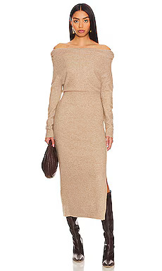ASTR the Label Cora Sweater Dress in Taupe from Revolve.com | Revolve Clothing (Global)