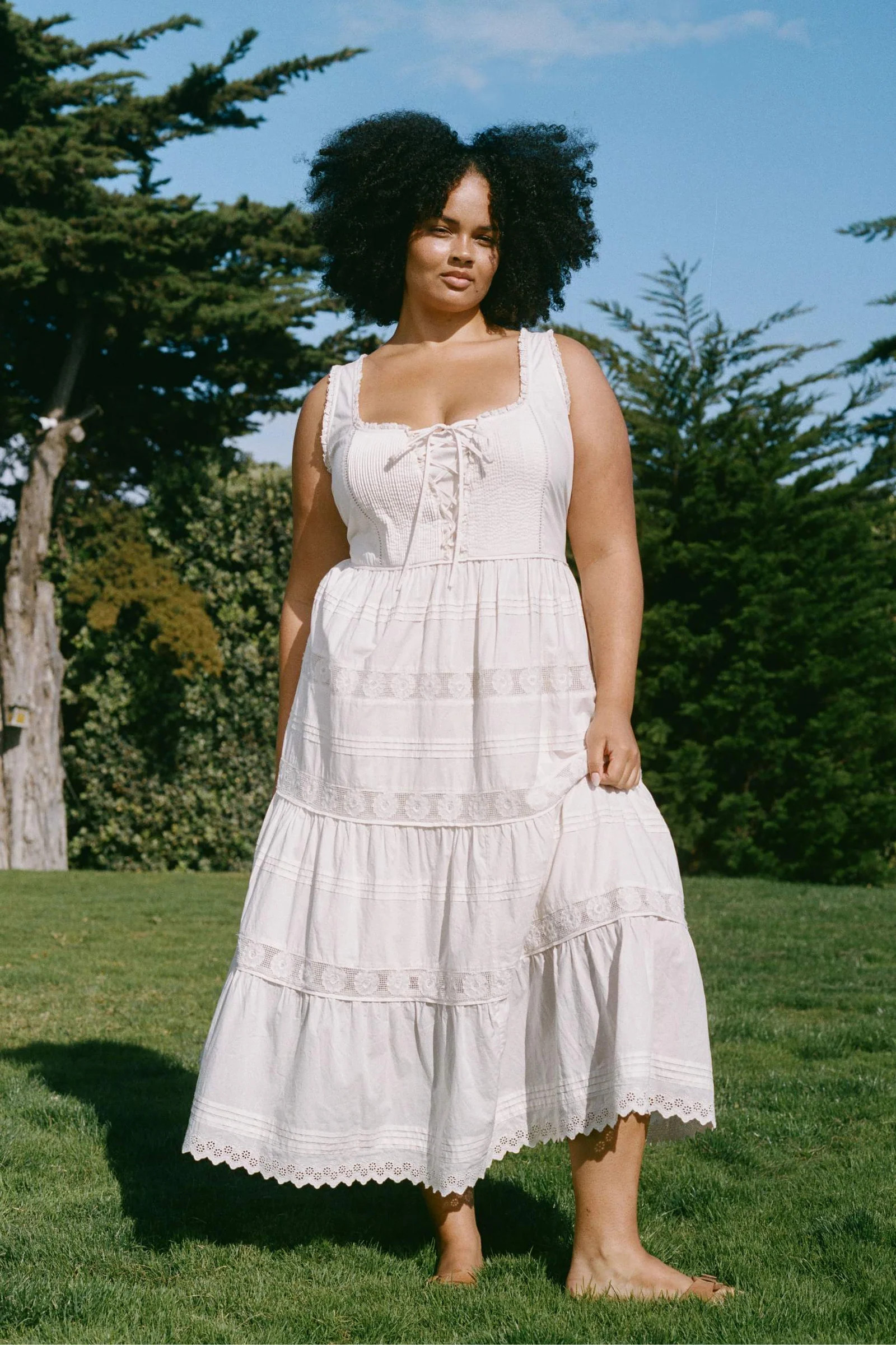 The Adele Dress Extended | Pearl Embroider | Christy Dawn