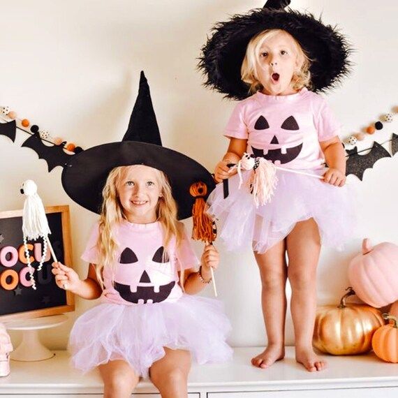 Baby Girl Halloween Costume Pumpkin T Shirt & Pink Tutu - Etsy | Etsy (US)
