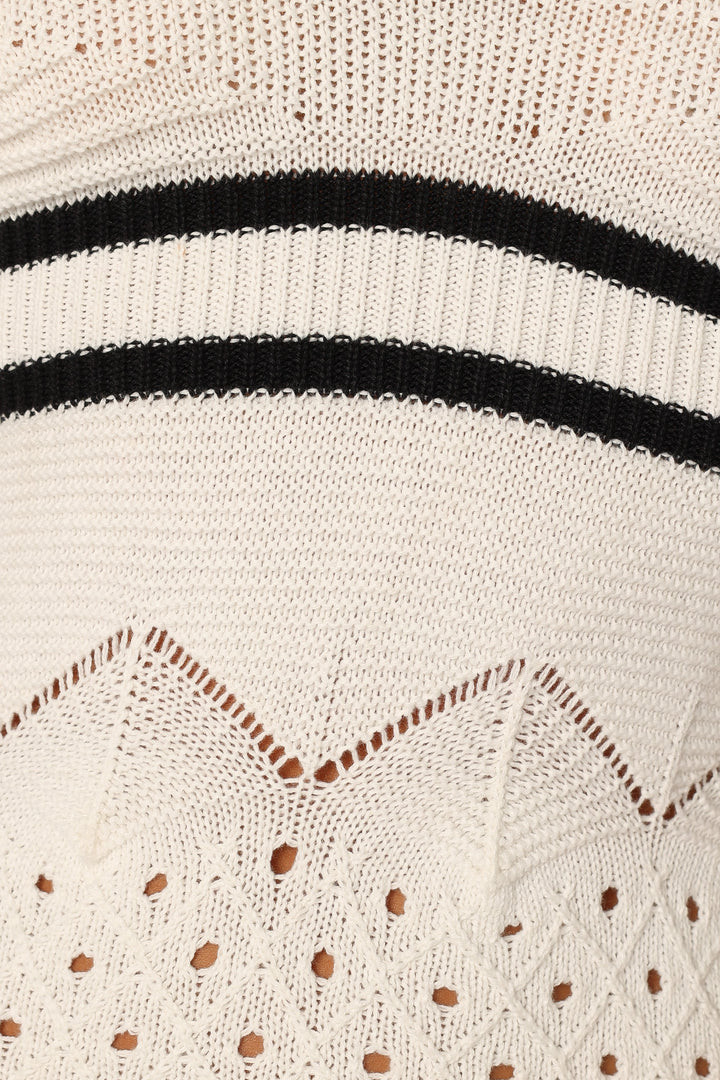 Landon Midi Dress - Black White | Petal & Pup (US)