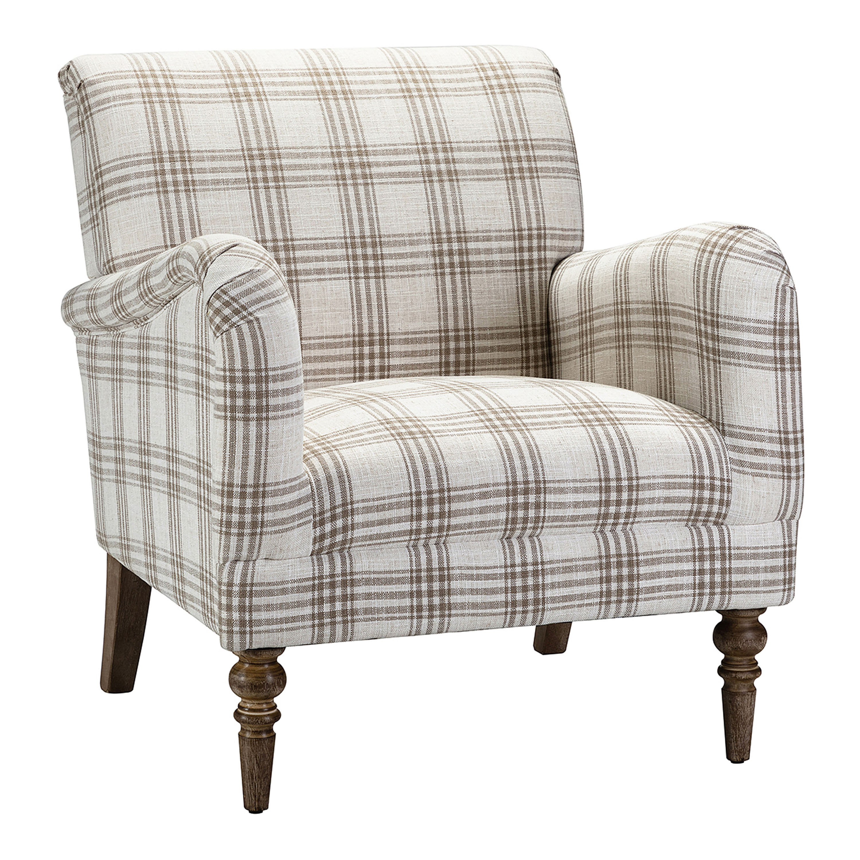 Veda Plaid Upholstered Chair | World Market