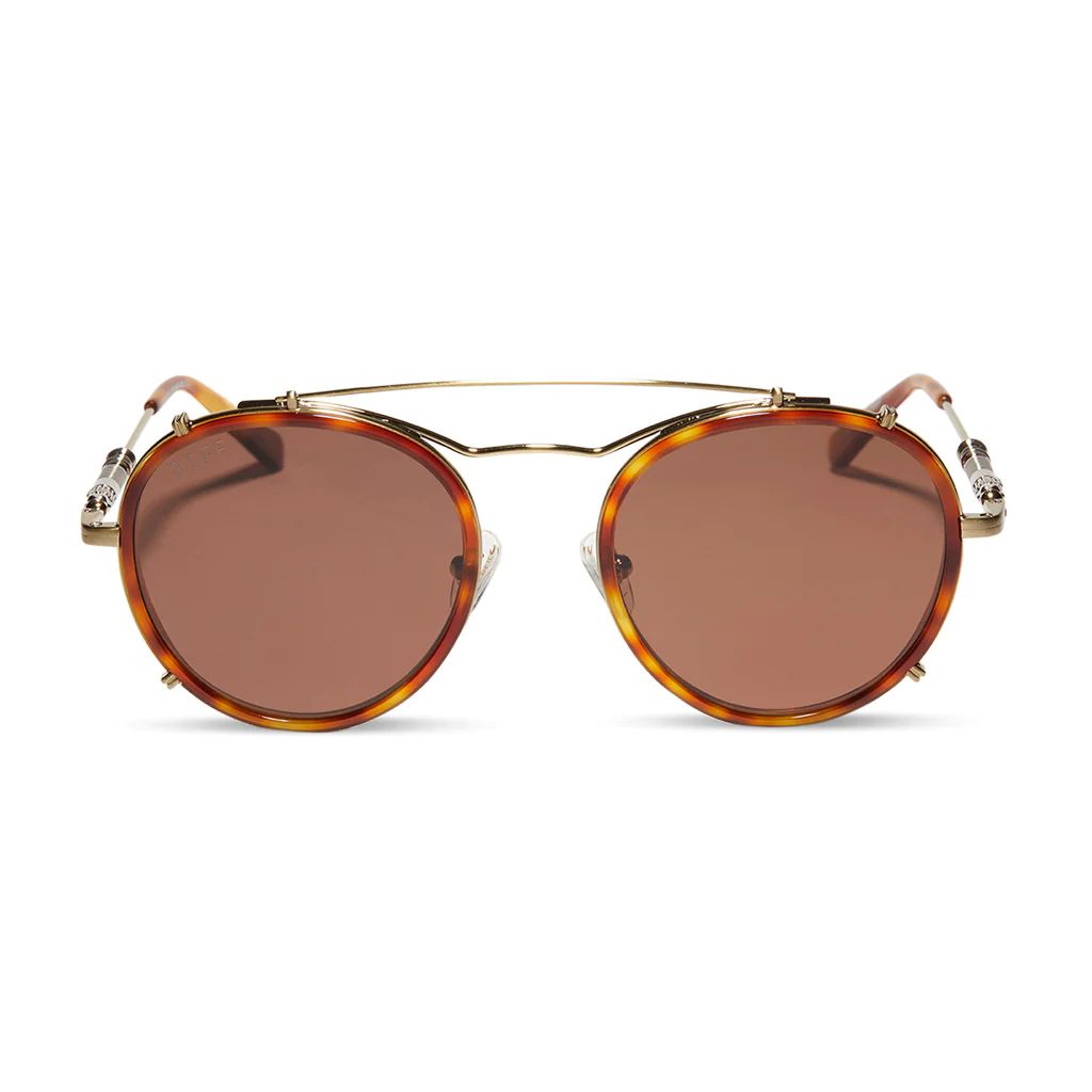 OBI-WAN™ - DESERT TORTOISE + BROWN POLARIZED SUNGLASSES | DIFF Eyewear