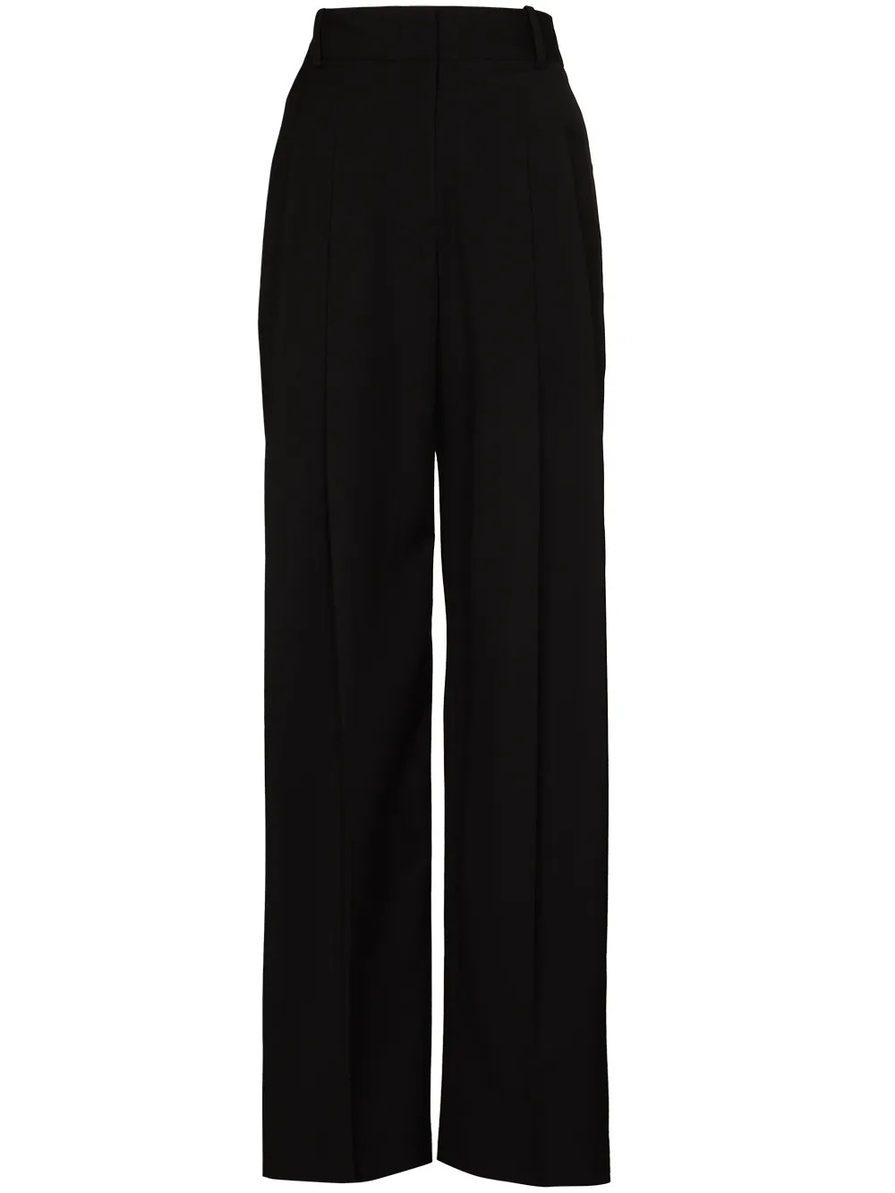 The Frankie Shop Gelso high-waisted Darted Trousers | Black | FARFETCH EE | Farfetch Global