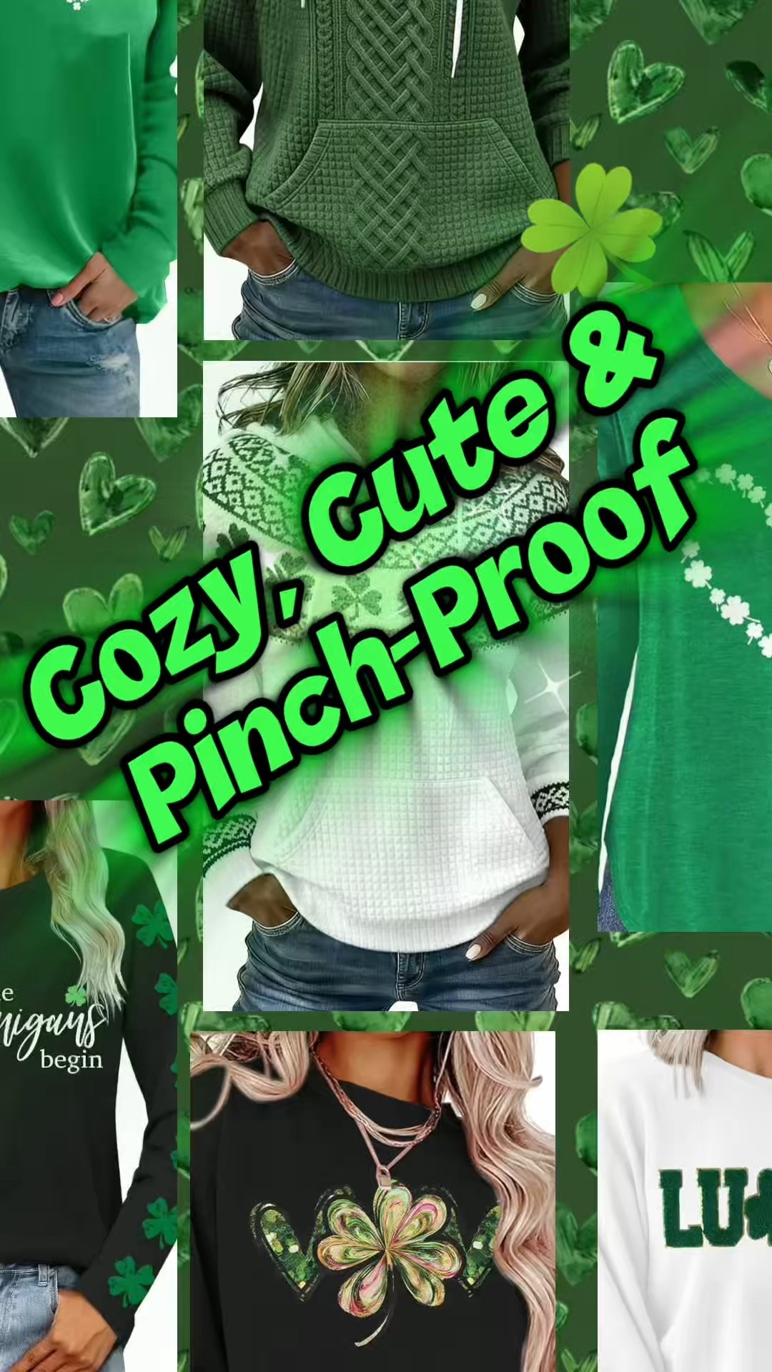 St. Patrick’s Day is coming in hot 🍀💚 

Cozy greens, lucky details, and easy everyday pieces that are festive without trying too hard. 

Comfy, cute, and totally pinch-proof because cozy, cute, and a little lucky is my kind of vibe 💚!!

#LTKStyle #LTKSeasonal #LTKFinds
#StPatricksDayStyle #LuckyLooks #LuckyVibes
#CasualStyle #CozyOutfits #EverydayFashion
#GreenStyle #ShamrockStyle #FestiveButWearable

#LTKSeasonal