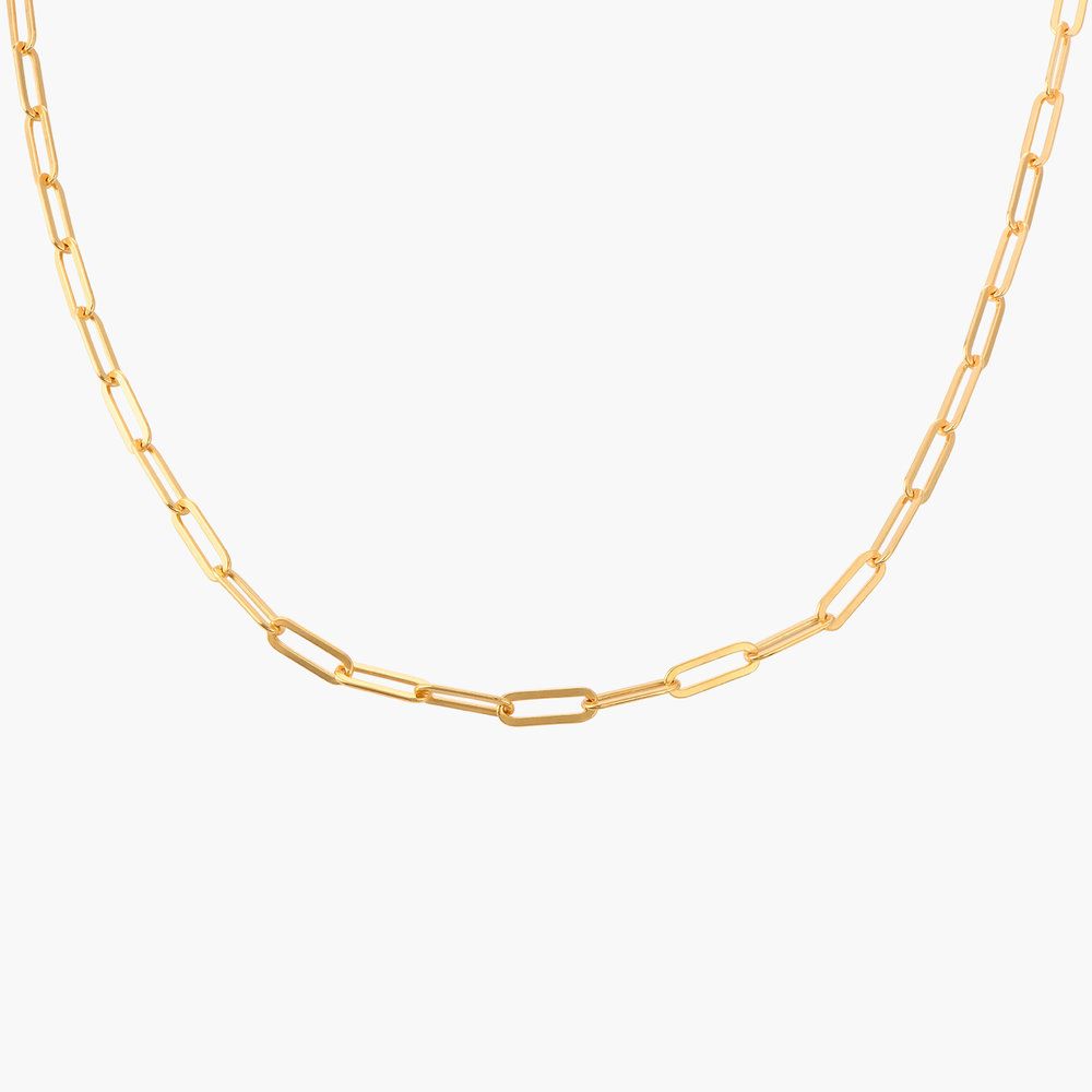 Classic Paperclip Chain Necklace - Gold Vermeil | Oak & Luna (US)