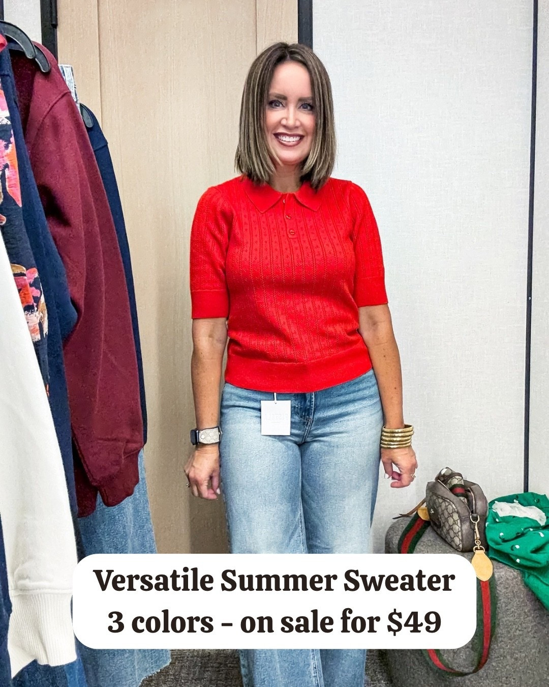 Nordstrom sale must have 
Light weight summer sweater - perfect for work!
I recommend sizing up (in a medium)

#LTKSeasonal #LTKSaleAlert #LTKFindsUnder50
