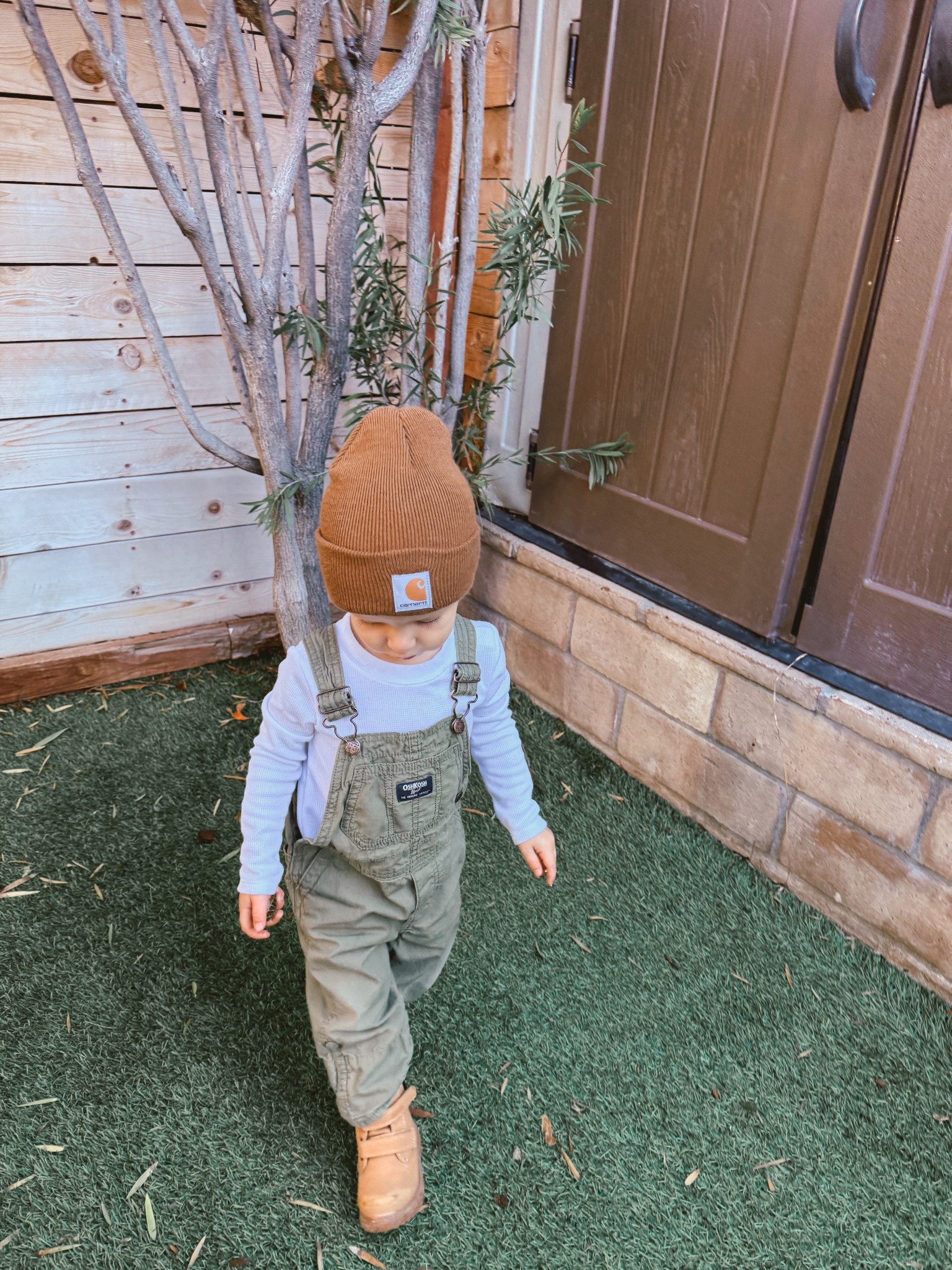 
“Fall toddler outfit inspo 🍂 This look is comfy, durable, and perfect for little explorers! Linked his exact Carhartt beanie, green overalls, and boots — all affordable and easy to mix + match. Tap for outfit details 🤎”

#ToddlerFallOutfit #ToddlerStyle #CarharttKids #LTKbaby #LTKkids #ToddlerBoyFashion #ToddlerOOTD #LTKFinds #MomStyle #FallFashionKids

#LTKFamily #LTKKids #LTKmomlife