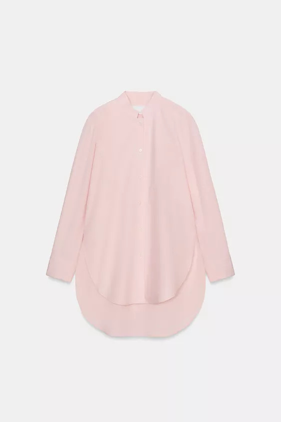 ASYMMETRIC POPLIN SHIRT ZW COLLECTION | Zara UK