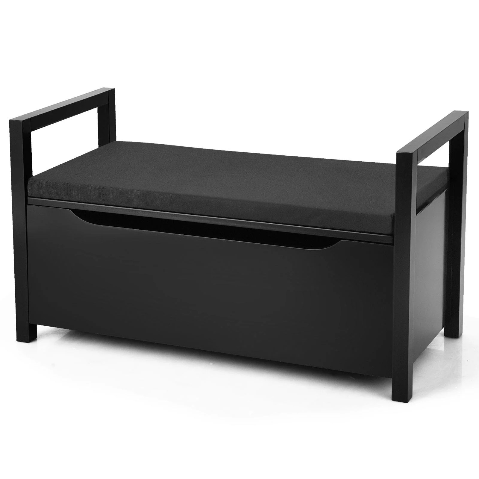 Giantex Shoe Storage Bench with Cushion, Entryway Storage Benches, End of Bed Bench for Bedroom, ... | Walmart (US)
