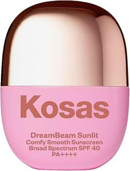 Kosas Mini DreamBeam Water Resistant Sunscreen SPF 40, Travel Size Face Sunscreen - Lightweight M... | Amazon (US)