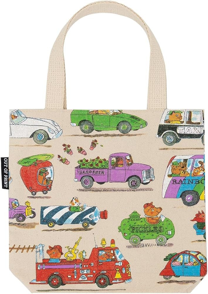 Out of Print Cars and Trucks and Things That Go Mini Tote Bag with Inner Pocket - Richard Scarry ... | Amazon (US)