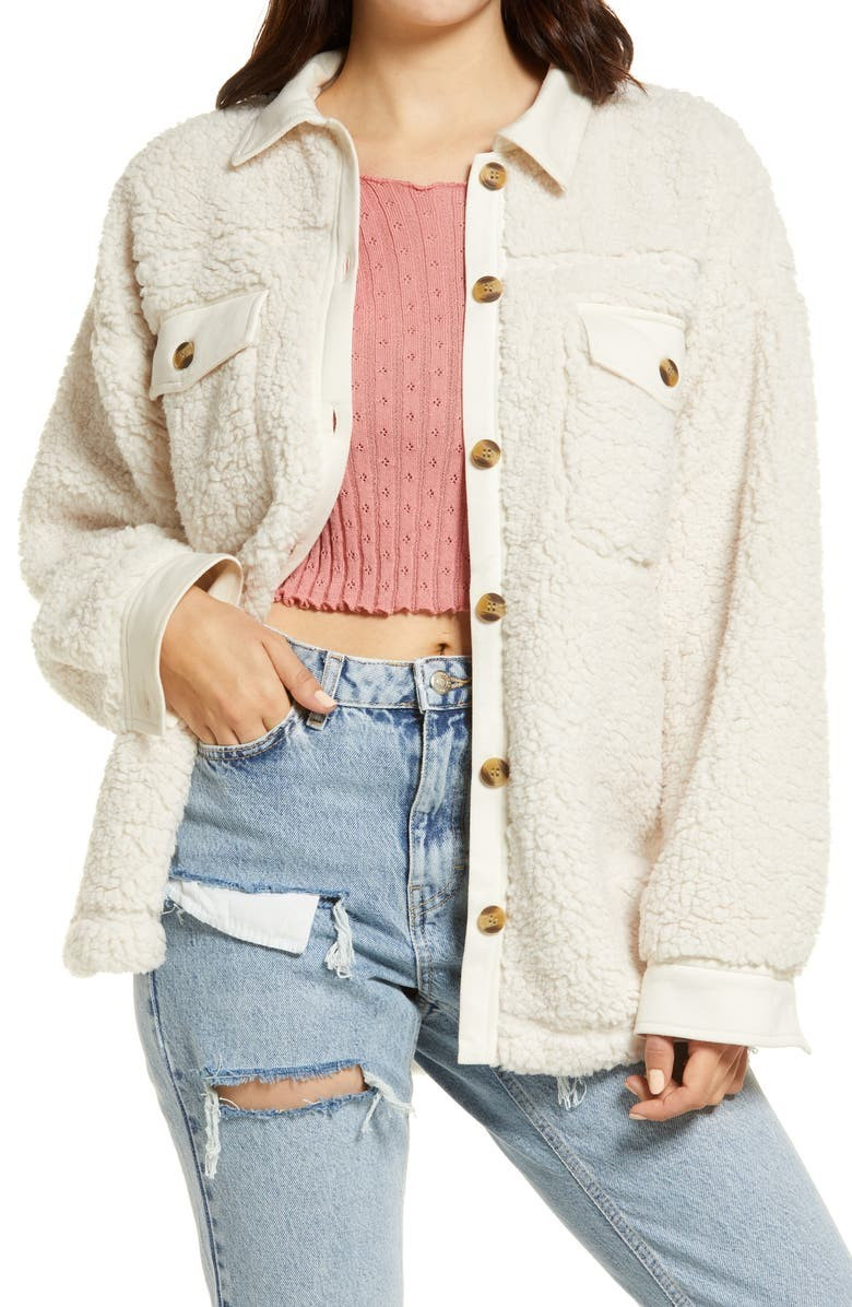 Wubby Contrast Shirt Jacket | Nordstrom