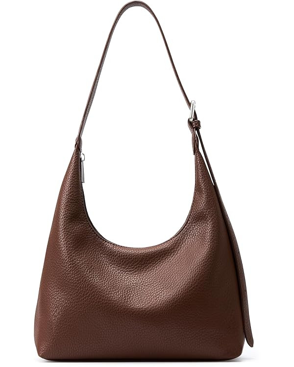 KALIDI Crescent Tote Bag, Women Underarm Handbag Vegan Leather Zipper Shoulder Purse Hobo for Eve... | Amazon (US)