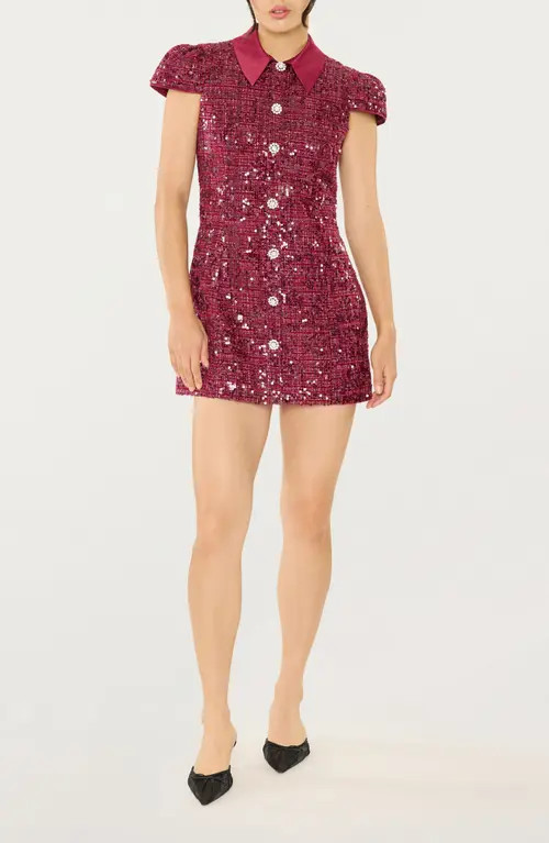 LIKELY Estella Sequin Minidress in Merlot at Nordstrom, Size 12 | Nordstrom