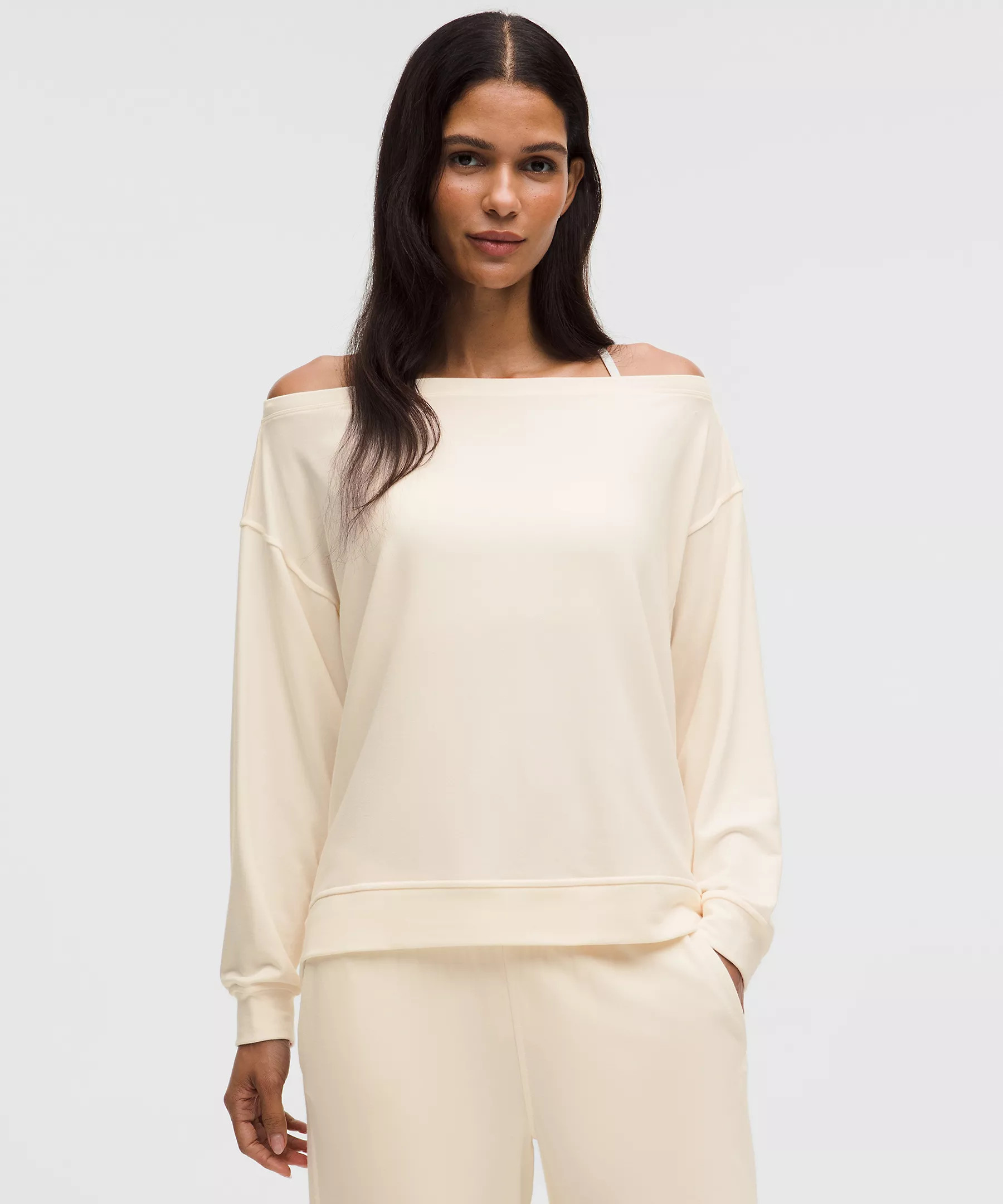BeCalm Oversized Boatneck Long-Sleeve Shirt | Lululemon (US)