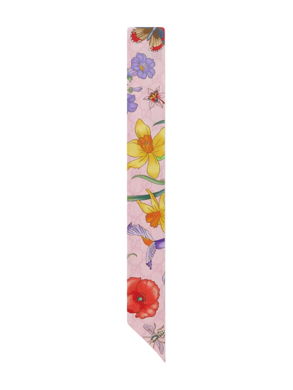 Flora-print silk neck bow | Farfetch Global