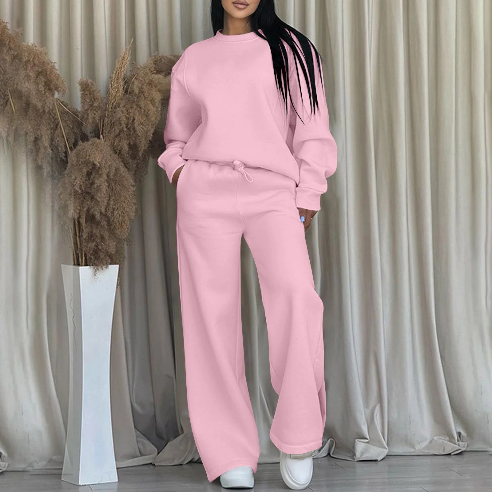 Women's Sweat Suit and Jogger Set - Casual Loose Hoodie & Pants Outfit for Gym, Travel & Everyday... | Walmart (US)