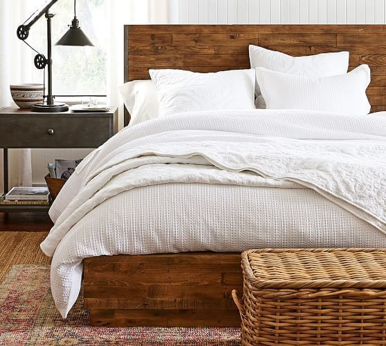 Honeycomb Cotton Duvet Cover | Pottery Barn (US)