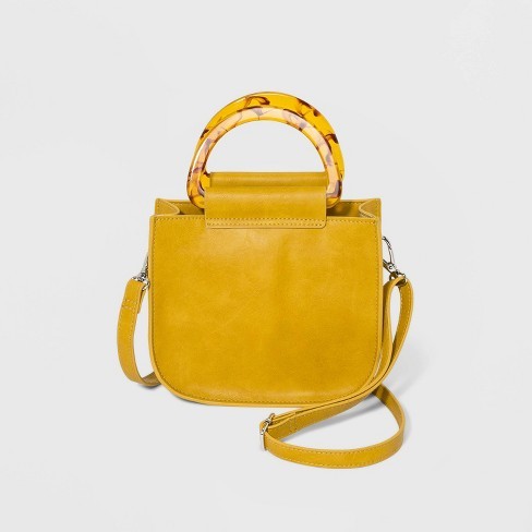 Crossbody Bag With Tortoise Handles - Wild Fable™ Yellow | Target