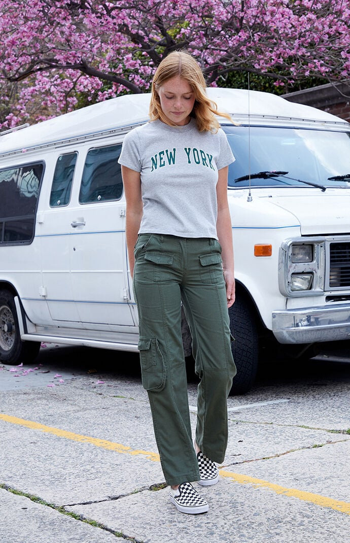 John Galt Women's Green Kim Cargo Pants | PacSun