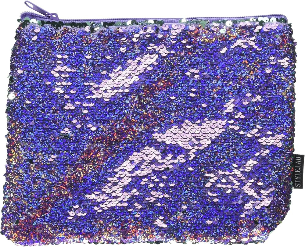Style.Lab Fashion Angels Purple/Seafoam Magic Sequin Pouch | Amazon (US)