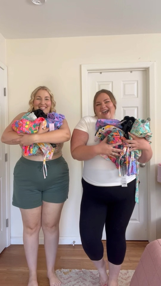 Plus size target swim on two different bodies! I got a 3x or 22 in everything and Kaitlyn got a 1x/18 in everything. I do recommend sizing down- happy shopping!
Plus size swimwear | curvy bikinis

#LTKPlusSize #LTKSwim #LTKSeasonal