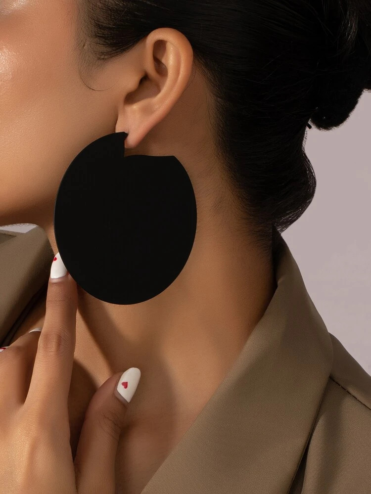 Solid Geometric Design Earrings | SHEIN