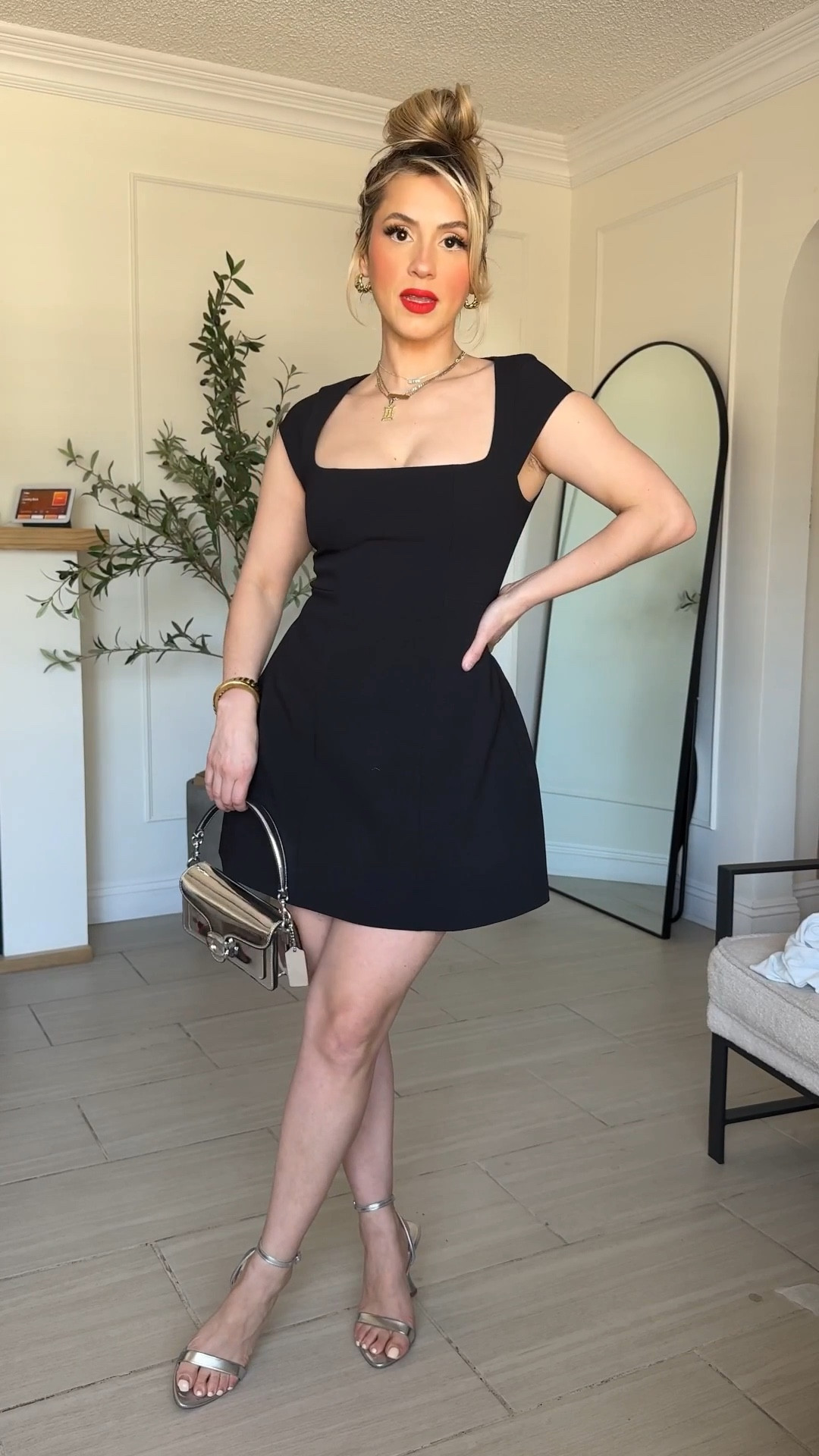 THE cutest little mini dresses from Amazon for Valentine's Day😍♥️ 

✔️ wearing SMALL
✔️I'm a 34C and it fits a little snug up top (keep that in mind)
✔️ size up if you're in between sizes! 

#LTKootd #LTKgrwm #LTKFindsUnder50