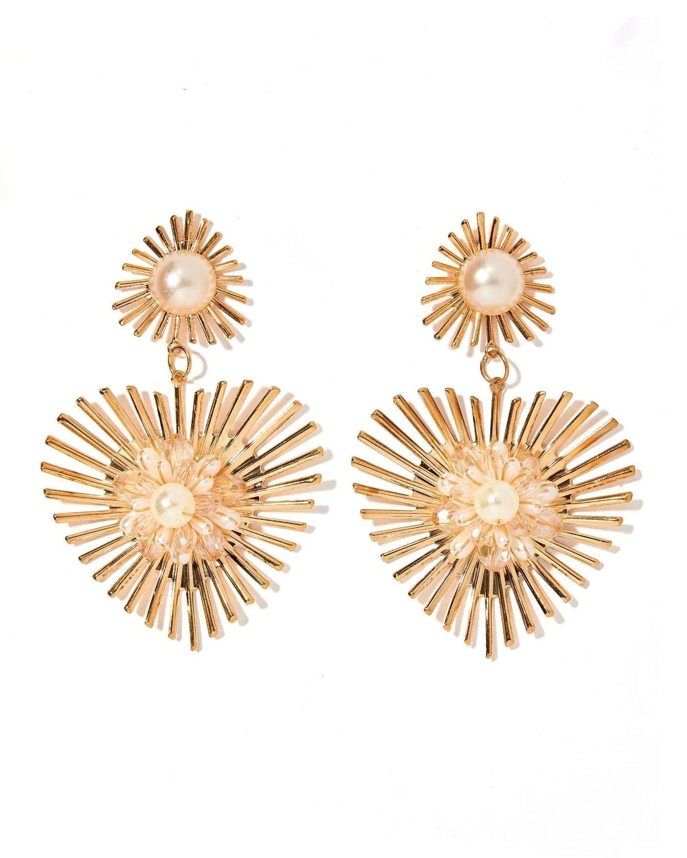 Fiona Statement Earrings - Pearl - Shop LINNY CO | LINNY CO LLC