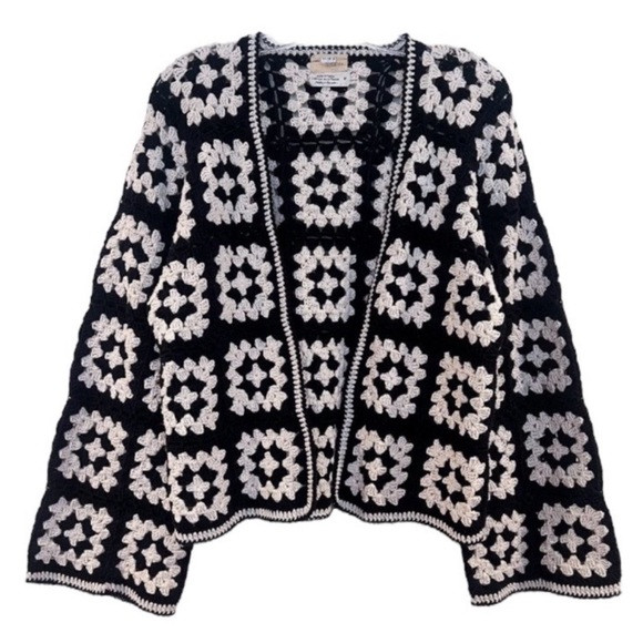 Cute Bohemian granny square sweater | Poshmark