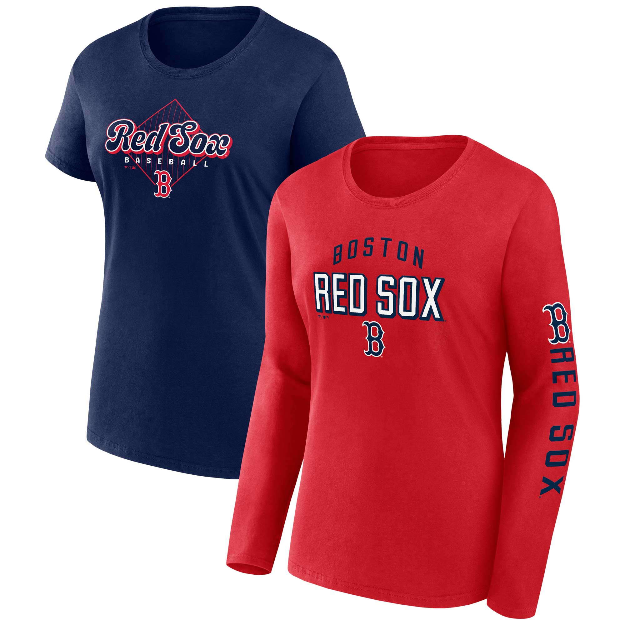 Women's Fanatics Red/Navy Boston Red Sox T-Shirt Combo Pack | Fanatics