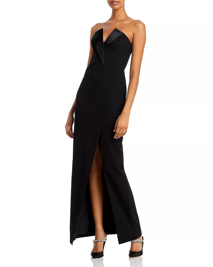 Aidan by Aidan Mattox Strapless Tuxedo Gown Back to Results -  Women - Bloomingdale's | Bloomingdale's (US)