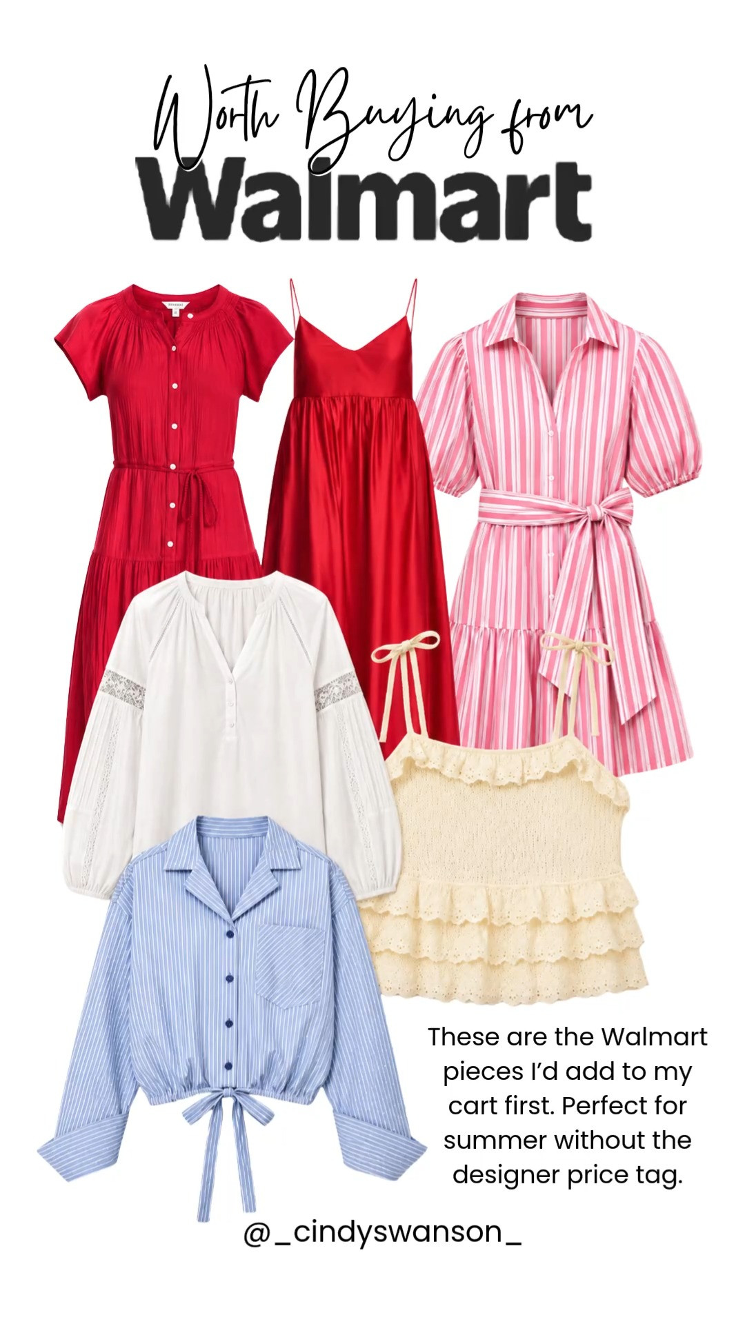 Walmart has been so good lately! These are a few of my favorite affordable finds, from pretty dresses and feminine blouses to an easy striped button-up you’ll wear on repeat. Stylish pieces at prices that are hard to beat.

💡 LTK MADE EASY
❤️ Heart = Support my posts!
🔖 Save = Get sale & restock alerts
📋 Lists = Keep favorites organized
📲 Share = Send lists and products to a friend. Hello, Christmas List!
💬 Comment = Ask me anything about what I’m wearing.:-) 

 #LTKootd #LTKOver40 #LTKSaleAlert