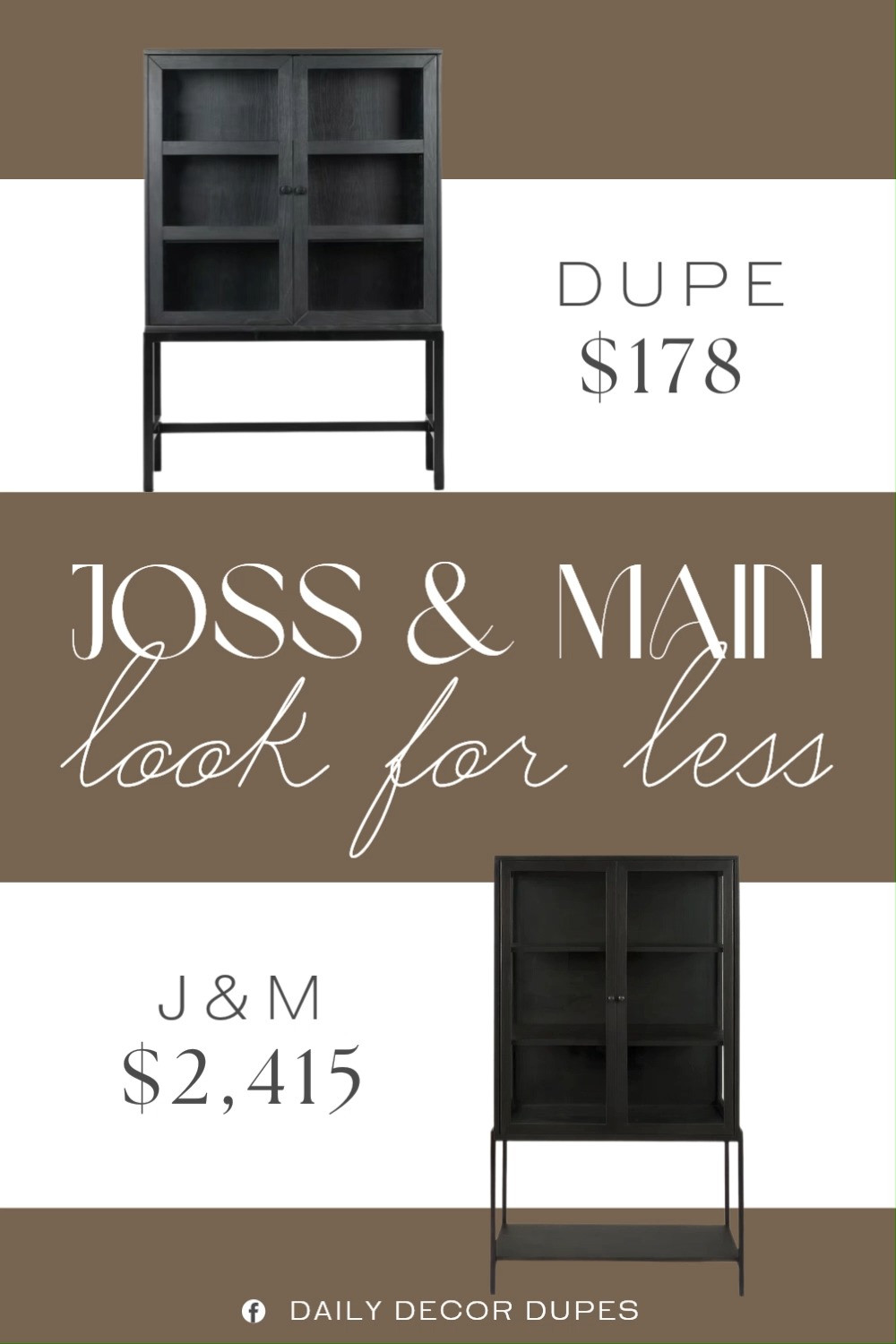 Inspired by Joss & Main Dining Cabinet. Mid-Century Modern Storage Cabinet. Japandi Storage Cabinet. Scandinavian Dining Cabinet. Accent Storage Cabinet. Contemporary Kitchen Cabinet. Entryway Display Cabinet. Modern Farmhouse Display Cabinet. 

Home more affordable option find copy cat similar look for less budget friendly affordable cheap cheaper beautiful pretty. Clearance sale coupon code discount code promo code luxury lookalike look a like Inspo inspiration inspired by idea ideas Love like these? I share multiple every day in my FB group.
#jossandmaininspired #diningcabinet #storagecabinet #displaycabinet #furniturefinds #diningroomfurniture #storagesolution 

 #LTKHome