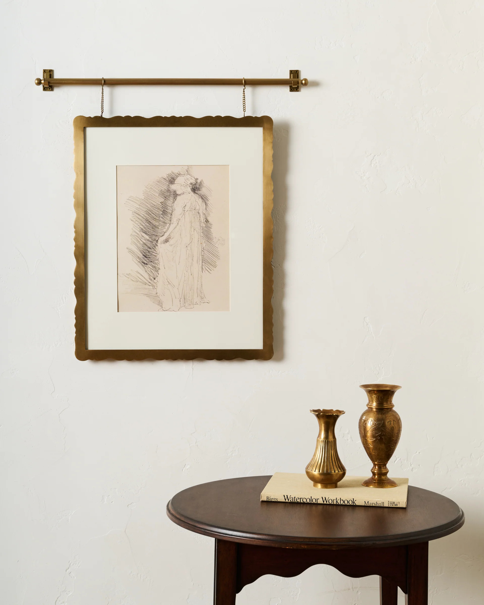Colleen Brass Scallop Picture Frame | Magnolia
