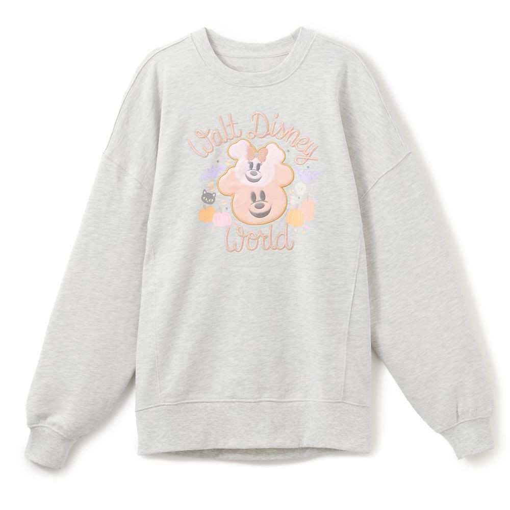 Mickey and Minnie Mouse Jack-o'-Lantern Pullover Sweatshirt for Women \u2013 Walt Disney World | Disney Store