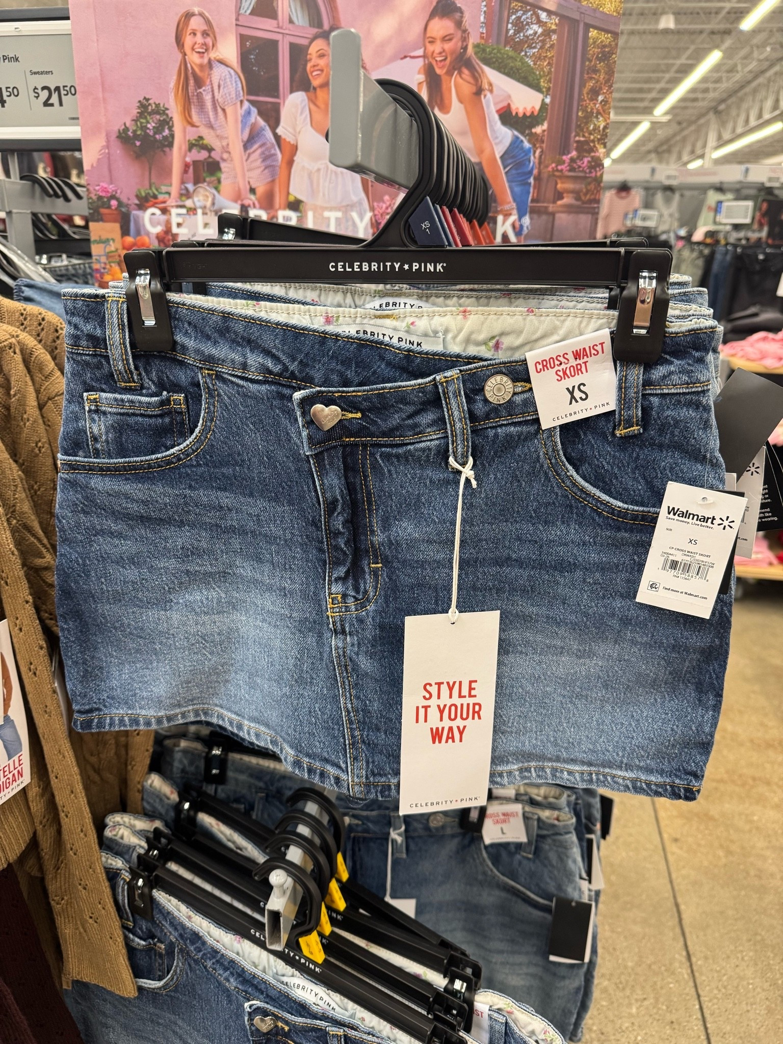 Walmart✨💖 Celebrity Pink Women's Crossover Waistband Denim Skort, Sizes XS-XXXL

Country concert outfit / transition to fall outfit / affordable fashion

#LTKgrwm #LTKootd #LTKSeasonal