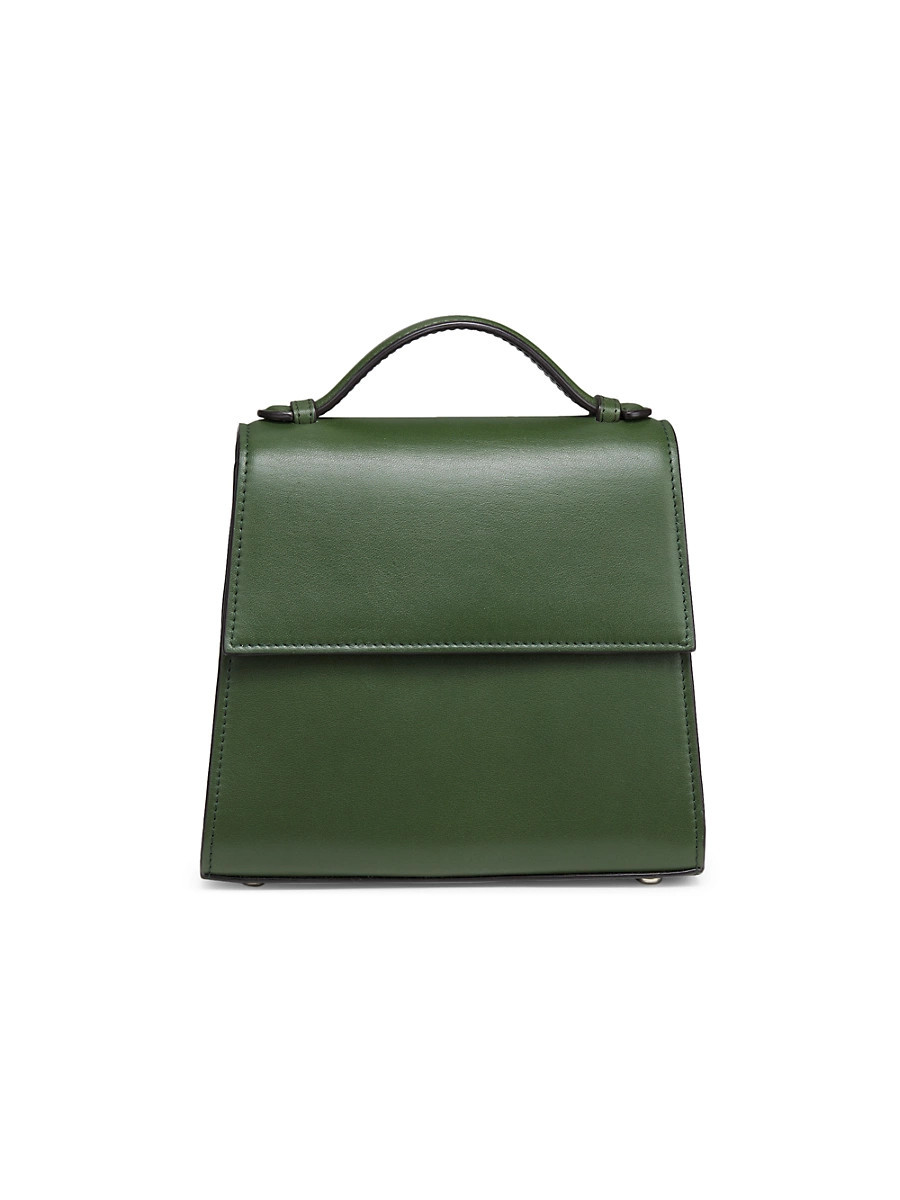 Women's Small Leather Top Handle Bag - Emerald | Saks Fifth Avenue