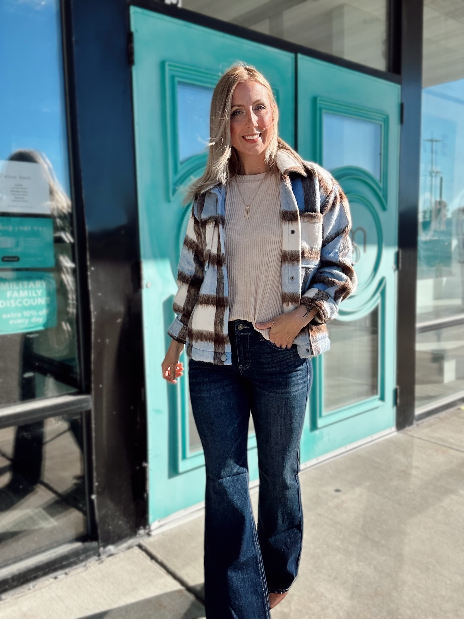 Wearing smalls in top and 27 in jeans

#LTKootd #LTKgrwm #LTKmomlife