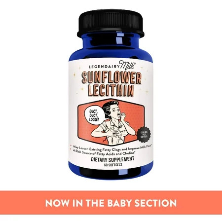 Legendairy Milk Sunflower Lecithin Softgels for Adults - Organic Dietary Supplement, 60 ct, 1 Bottle | Walmart (US)