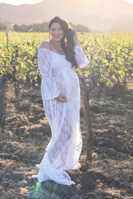 Maternity photo shoot dress, maternity shoot dress, white lace maternity photo shoot dress, pink blush maternity photos dress 

#LTKbaby #LTKfindsunder100 #LTKbump