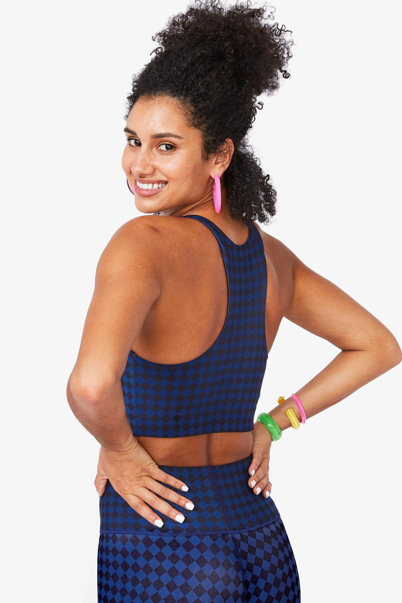 Navy Check DuoKnit Sports Bra
  
  
    $75.00
    
  
  or 4 interest-free installments of $18.7... | Terez