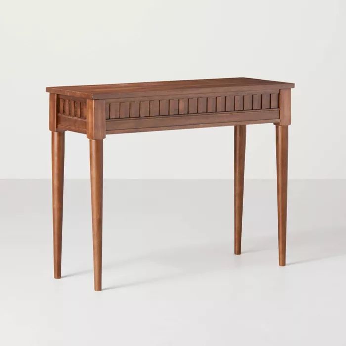 Turned Leg Wood Console Table Dark Brown - Hearth &#38; Hand&#8482; with Magnolia | Target
