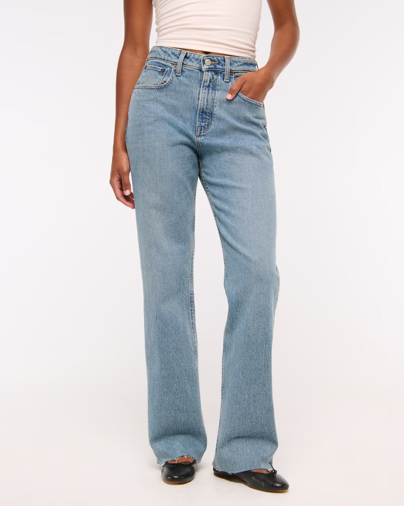 Curve Love High Rise 90s Relaxed Jean | Abercrombie & Fitch (US)