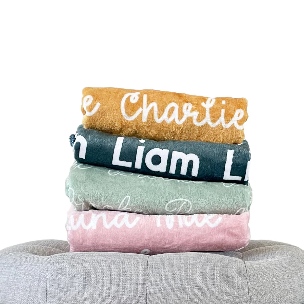 Personalized Name Blanket - Classic Name, With Font Preview | The Little Lemons Company