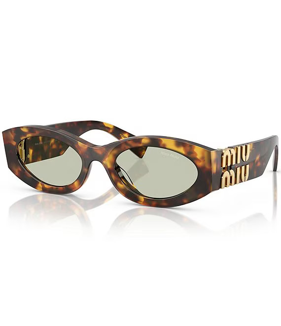 Women's MU 11WS54-X 54mm Oval Sunglasses | Dillard's