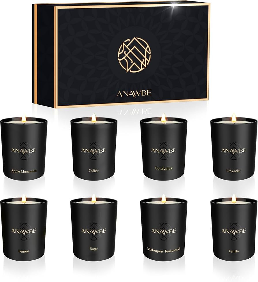 Home Scented Candles, Aromatherapy Candle Set of 8 Fragrances, Giftable Box, Long Lasting, Gorgeo... | Amazon (US)